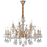 Venatici Crystal Chandelier 6 15 Light - 6 Bulb - Medium