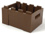 Parts Crate - 3 X 4 X 1 2 3 With Handholds 30150 - Brown