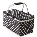 Large Bag Collapsible Picnic Basket - Red