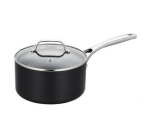 18CM Hard Anodized Aluminium Cast Iron Sauce Pan With Glass Lid