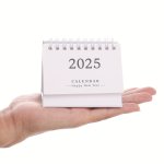 1PC 2025 MINI Desk Calendar - Simplistic Design Paper Fantasy & Cartoon Themed - Elegant Office & Home Desktop Accessory And Org