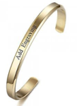 CBA102301 - Personalized Bangle Gold Stainless Steel 6MM X 15.5CM