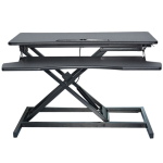 Toxiya Height Adjustable Standing Desk Converter Stand Up Desk Riser Sit To Stand Workstation - Black