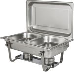 Leopard Double Chafing Dishes 280 Quart Double Pan