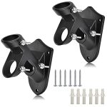 Haoridul Flag Pole Holder For Outside House Heavy Duty Flag Pole Mounting Bracket Aluminum Metal Flagpole Mount With Stainless H