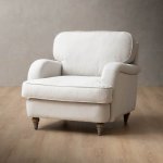 Chenav Fabric Armchair Pearl