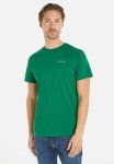 Tommy Hilfiger Tjm Slim Linear Chest Tee Ext - Green Malachite