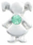 Bcg - Children Birthstone Charms For Floating Locket Girl - August