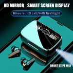 Experience High-quality Sound With The New Wireless Semi In-ear Noise-canceling Earphones Featuring A Transparent Large Screen D