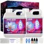 50ml 100ml 250ml 500ml 1 PC High Transparent Epoxy Resin Drop Glue Resin Transparent Fast Drying Non Shrinking DIY UV Cured AB Glue With