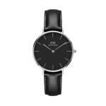 Petite Sheffield Silver Black 32MM Watch