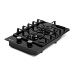 Zero Appliances 2 Burner Glass Top Gas Hob With Battery Ignition