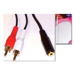 RCA To Female Stereo 3M Cable