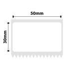 NB595 - - M2 M3 - 50X30MM - 225 White Pet Labels