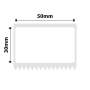 NB595 - - M2 / M3 - 50X30MM - 225 White Pet Labels