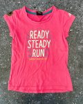 New Balance Pink Ready Steady Run T-Shirt 4Y