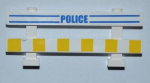 Parts Fence 1 X 8 X 2 2 3 With Blue Lines 'police' And White And Yellow Stripes Pattern Stickers - Set 7286 6079PB03