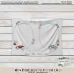 Milestone Blanket Wroom Wroom Car Old Style Twin Blanket