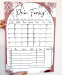 Magnetic Acrylic Boho Floral Arch Planner - 600MM X 600MM