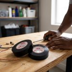 Black Waterproof Electrical Insulating Tape 18MM X 20M - 630PCS