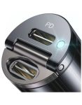 72W Usb-c Car Charger Adapter Dual Port Fast Charging USB Type-c Car Charger For Iphone Samsung Tablets & More Compact Portable