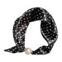 Silk Scarf Necklace For Woman Trendy Magnetic Pearl Neck Scarf