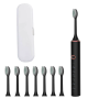 Rechargeable Electric Toothbrush With 8 Brush Heads & Travel Case 6 Modes