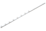 8 Line Straight Square Tube White