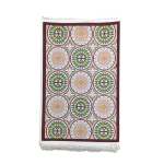 1 X 1.5M Patterned Carpet With Medallion Design Multicoloured