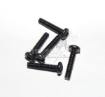 Screws – M2X10MM Round Head Hex Socket Screws – Black 5PCS