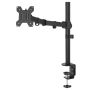 Amazon Basics Single Computer Monitor Stand Height Adjustable Desk Arm Mount Steel 76.2 Cm Black