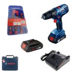 Bosch - Professional 180LI Cordless Combo Drill + Screwdriver Set 7 Pieces