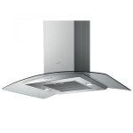 Elica 90CM Curved Glass Island Oker Hood- Stainless Steel