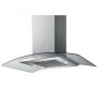 ELICA 90CM CURVED GLASS ISLAND COOKER HOOD- STAINLESS STEEL