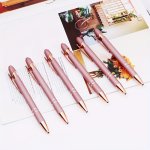 6-PACK Personalized Metal Ballpoint Pens With Stylus Tip - Medium Point Retractable Pens For Adults Custom Engraved Name Inspira