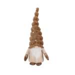 Gnome Hanging Polyester Foam 12X12X42CM Fluffy With Stripes D brown