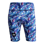 High Waist Ladies Cycling Shorts - Feathers - Ladies L - 36