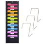 10 Pockets Hanging Wall A4 Paper File Document Organizer With 3 Hooks