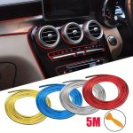 5M Car Interior Trim Flexible Strip - Pvc Dashboard & Door Decoration Accessories
