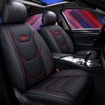 The Whole Five-seater Car Seat Cover Is Fully Surrounded By Leather And Is Universal For All Seasons. Car Suv Seat Cover Is A Fo