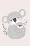 Koala And Baby - Wall Art Print - A1
