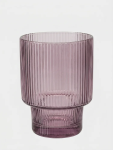 Ribbed Glass Tumbler 9.5CM - None Assorted