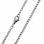 Silvercloseout Stainless Steel Rolo Cable Chain Mens & Womens Unisex Necklace 3.1MM 30 Inch