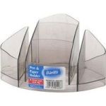 Bantex 7 Compartment Desk Organiser Smokey
