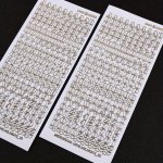 1PC Golden Foil & Silvery Edge Capital Letter Stickers - Waterproof Pvc Reusable For Scrapbooking Journals & Diy Crafts