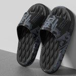 Unisex Adorable Bear Pattern Open Toe Breathable Slippers Comfy Non Slip Soft Sole Eva Slides For Men's & Women's Indoor Activit