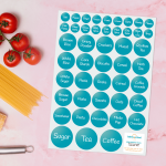Chalky Pantry Labels - Blue