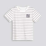 BOYS Stripe Tee - 10 Off White