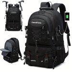 Outdoor Travel Backpack With USB Charging Port Mountaineering Bag Sport Hiking Camping Rucksack