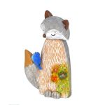 Solar Fox Garden Statue With LED Light For Outdoor Decor